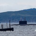 Submarinos rusos en una maniobras