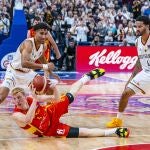 Alberto Díaz en el Eurobasket 2022. ALBERTO NEVADO / FEB