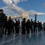 Fila para entrar en la capilla ardiente de la reina Isabel II en Londres