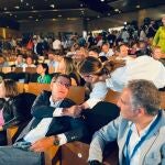El presidente del PP, Alberto Núñez Feijóo, y la líder de la formación en Baleares, Marga Prohens