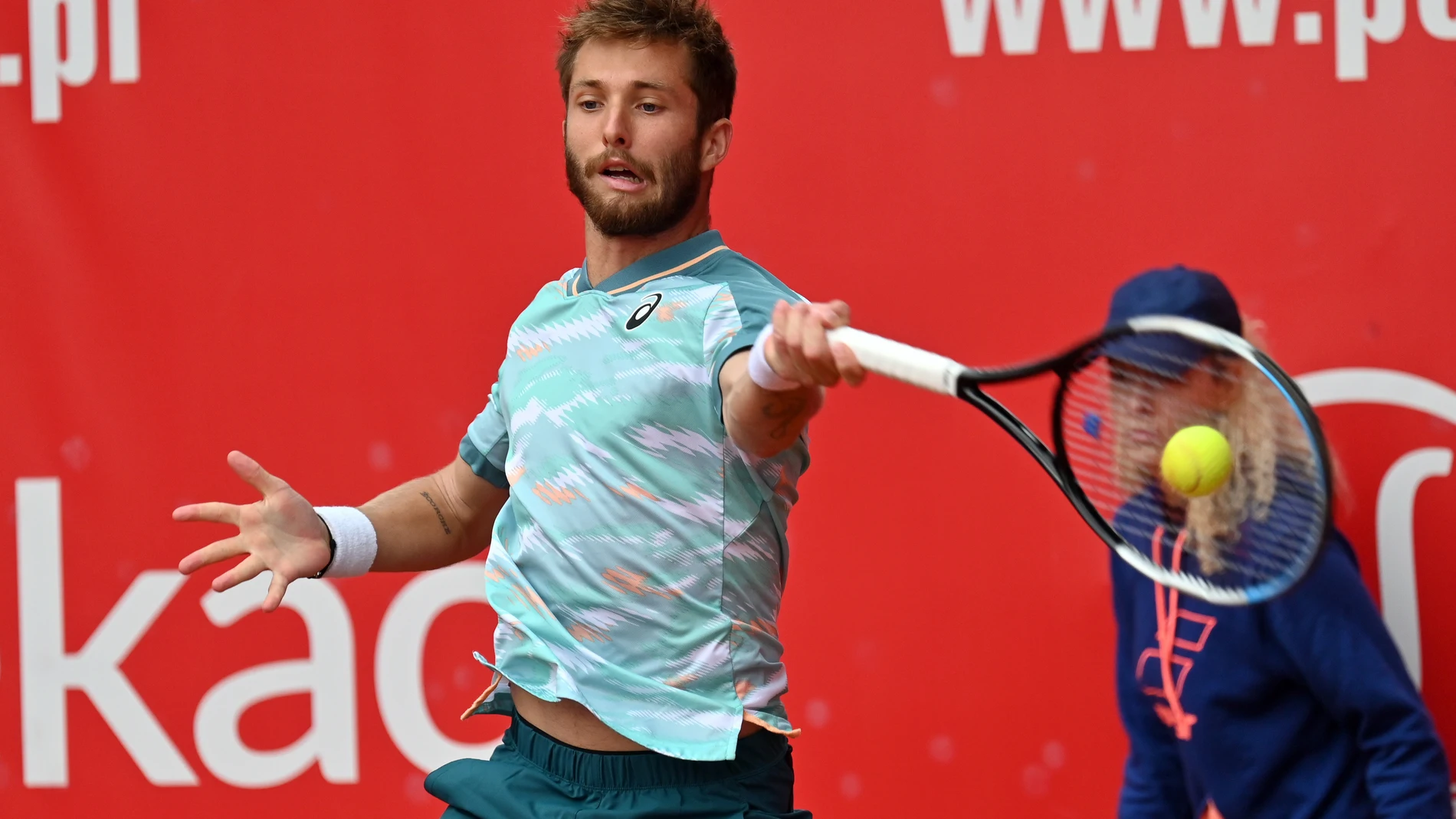 Corentin Moutet, uno de los protagonistas de la pelea