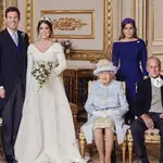 Foto familiar de la boda de la princesa Eugenia