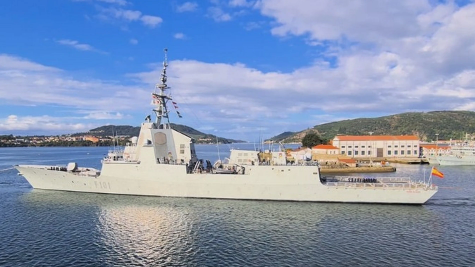 La fragata "Álvaro de Bazán"