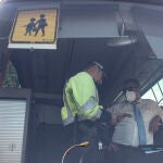 Control de policía para autobuses 