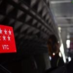 Un vehículo VTC en Madrid