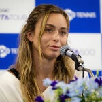 Paula Badosa en rueda de prensa