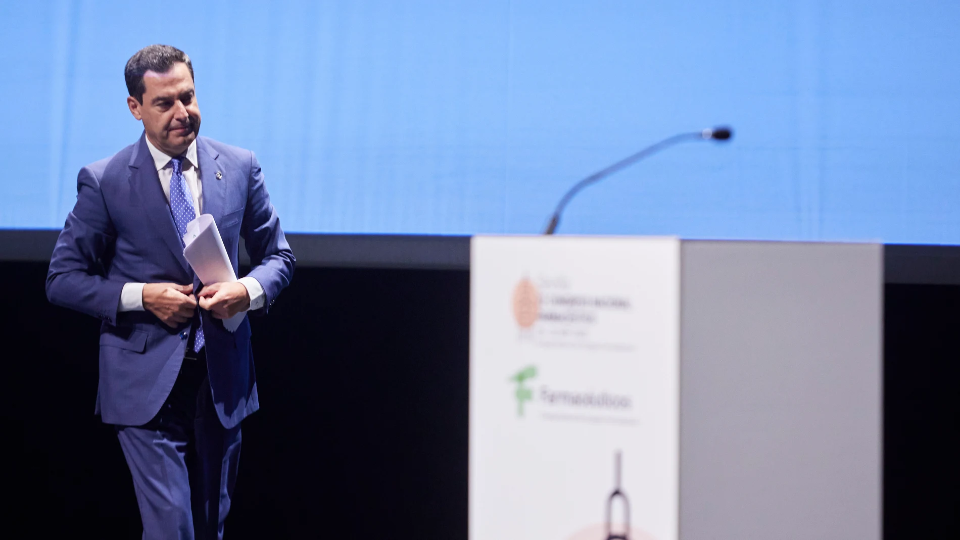 El presidente de la Junta de Andalucía, Juanma Moreno
