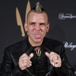 Dabiz Muñoz recogiendo su premio.