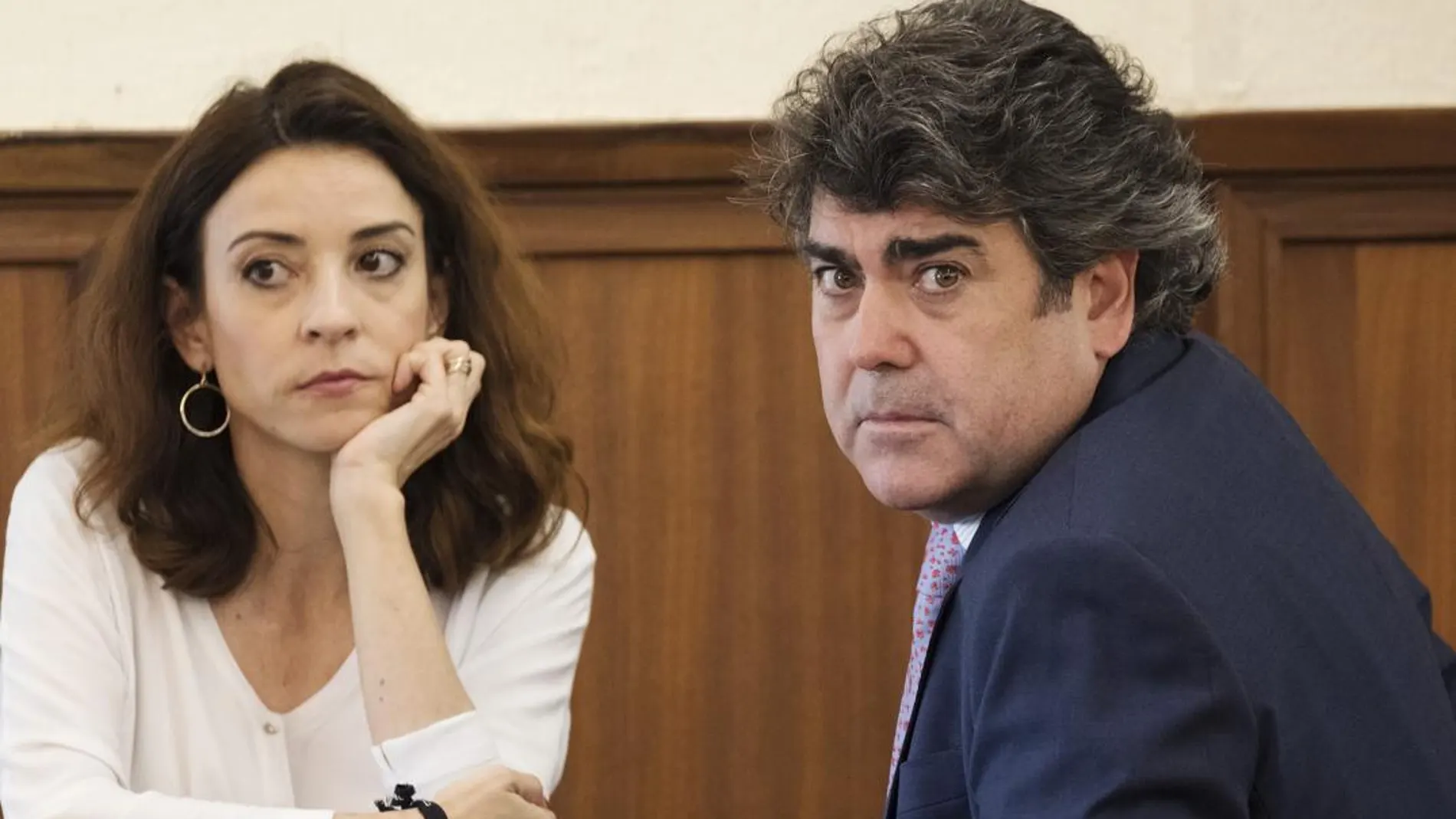 Los abogados del PP andaluz, Lourdes Fuster y Luis García Navarro