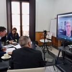 El vicepresidente andaluz, Juan Marín, se ha reunido hoy de forma virtual con miembros del Consejo Empresarial de Turismo de la Confederación de Empresarios de Andalucía (CEA)