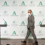 El consejero de la Presidencia y portavoz del Ejecutivo andaluz, Elías Bendodo