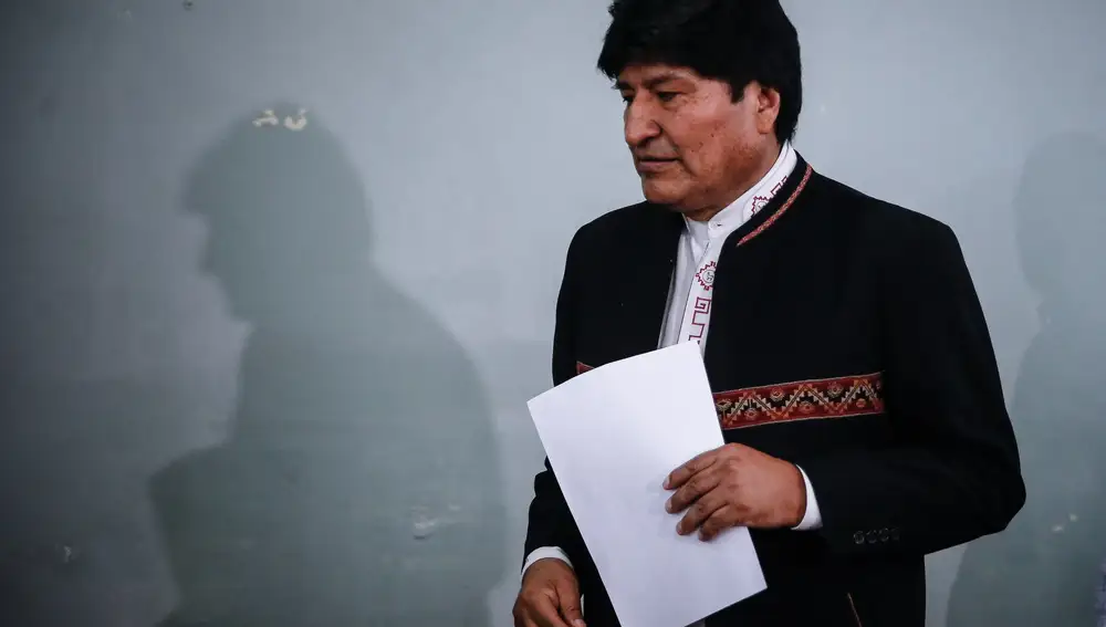 Evo Morales ofrece una conferencia de prensa en Buenos Aires