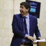 El vicepresidente de la Junta de Andalucía, Juan Marín, en el Parlamento regional