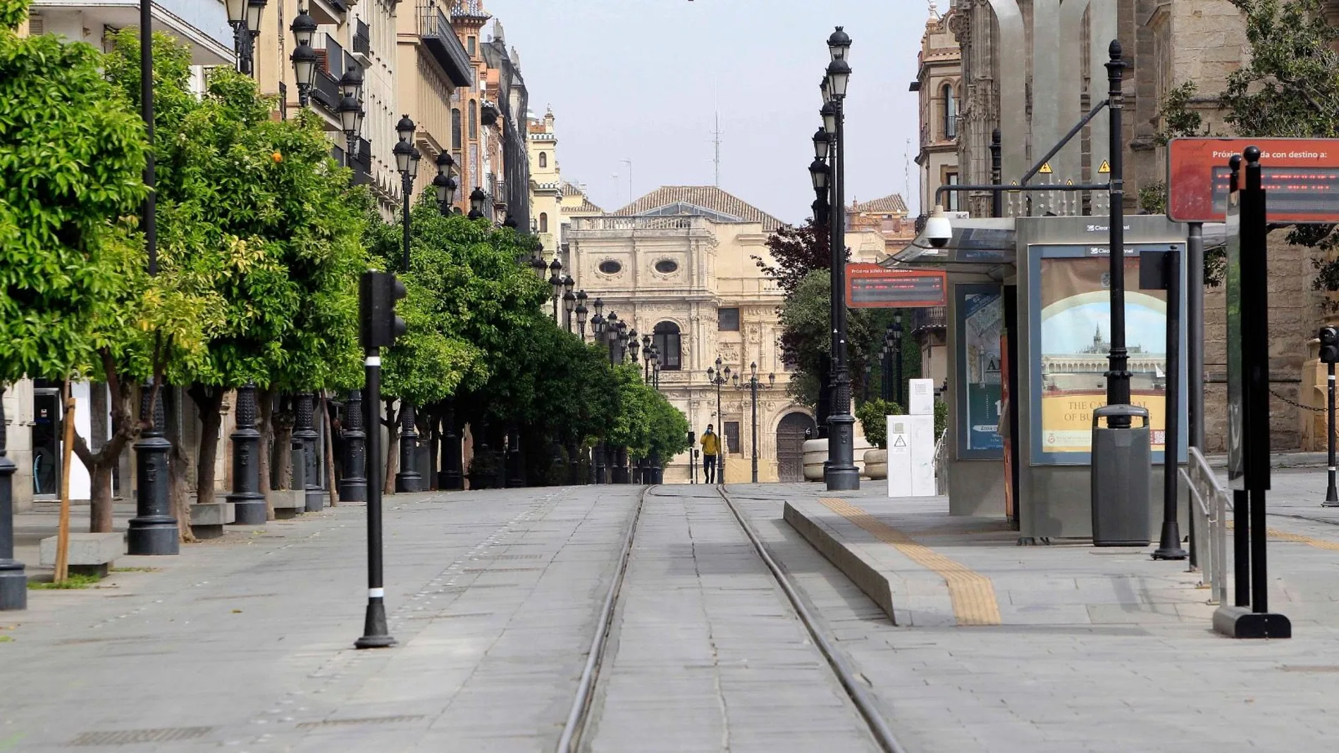 En la imagen, el centro de Sevilla