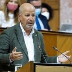 El consejero andaluz de Educación, Javier Imbroda, ayer en el Parlamento autonómico