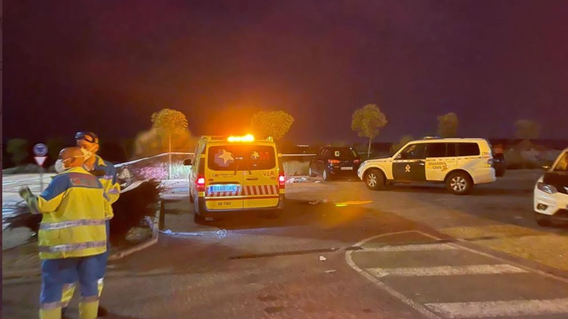 Servicio del 112 en Madrid