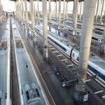 Aspecto que presentan los andenes del tren AVE