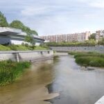 Cubrimiento de la M-30 a la altura del antiguo Vicente Calderón