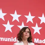 La presidenta de la Comunidad de Madrid, Isabel Díaz Ayuso
