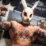 Imagen de las redes sociales del "carnicero tatuador" de Valdemoro