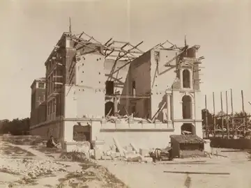 Casón del Buen Retiro de Madrid tras la destrucción Casón del Buen Retiro de Madrid tras la destrucción