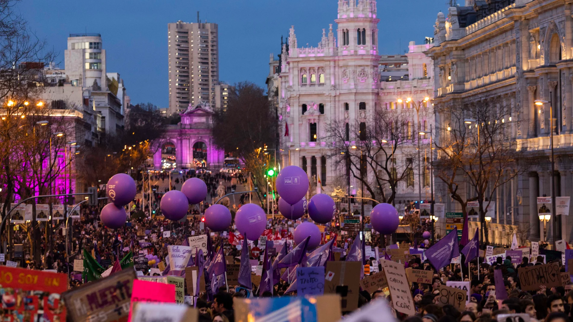 Manifestacion por el 8M en Madrid