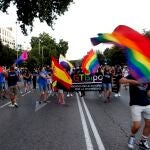 Un momento de la marcha del Orgullo LGTBI en Madrid