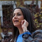 La líder de Ciudadanos, Inés Arrimadas durante la presentación de Edmundo Bal como candidato a la presidencia de la Comunidad de Madrid