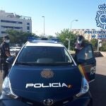 Coche patrulla de la Policía Nacional