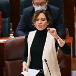 La presidenta de la Comunidad de Madrid, Isabel Díaz Ayuso
