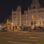 Imagen de Telemadrid del momento en que es desalojado de la Cibeles