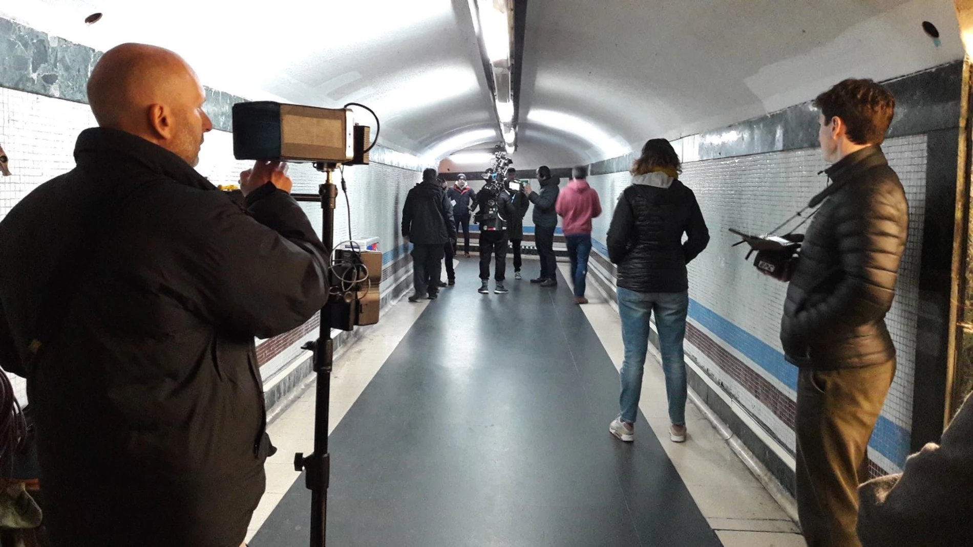 Rodaje en el Metro de Madrid