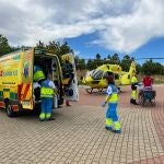 Efectivos de Emergencias 112 Comunidad de Madrid en Parla