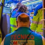 Los servicios de Emergencias en el lugar de los hechos