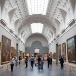 Vista interior de la galería principal del Museo del Prado
