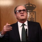 El portavoz del PSOE, Ángel Gabilondo, durante una reunión de la Junta de Portavoces de la Asamblea de Madrid