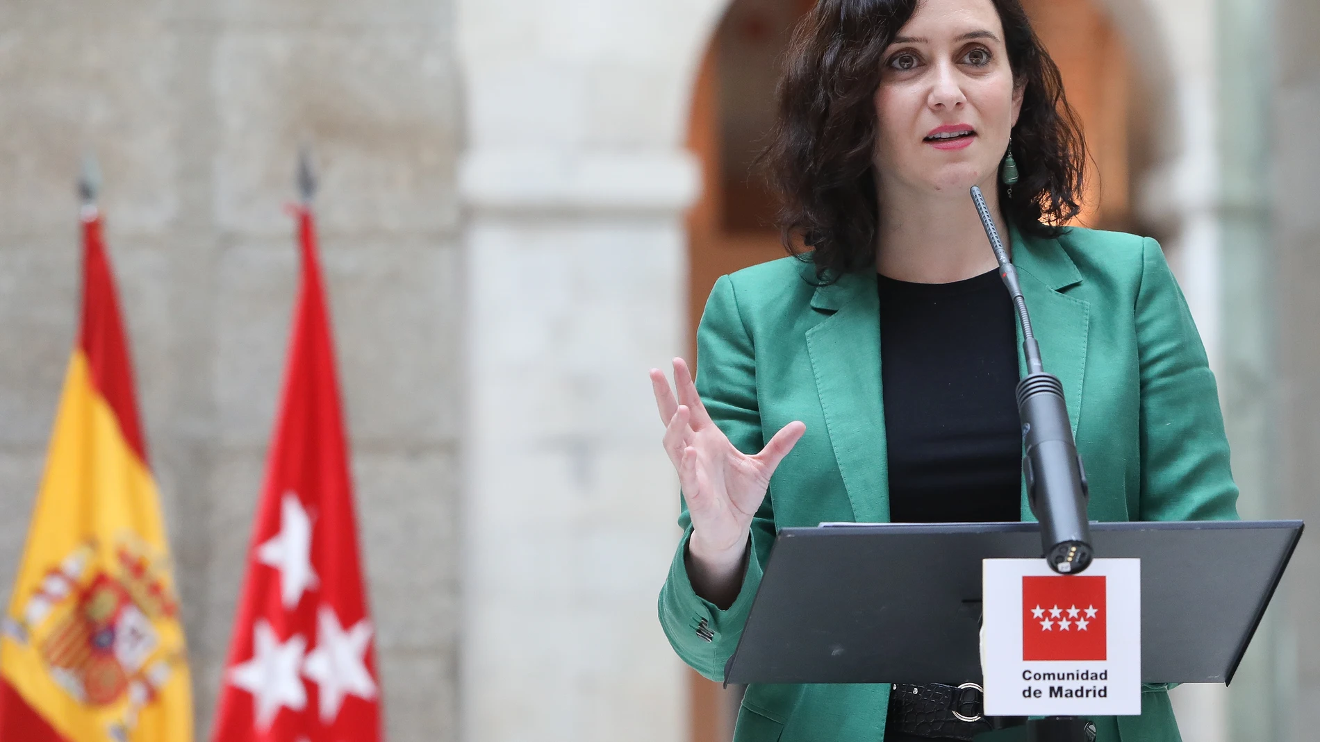 La presidenta de la Comunidad de Madrid, Isabel Díaz Ayuso
