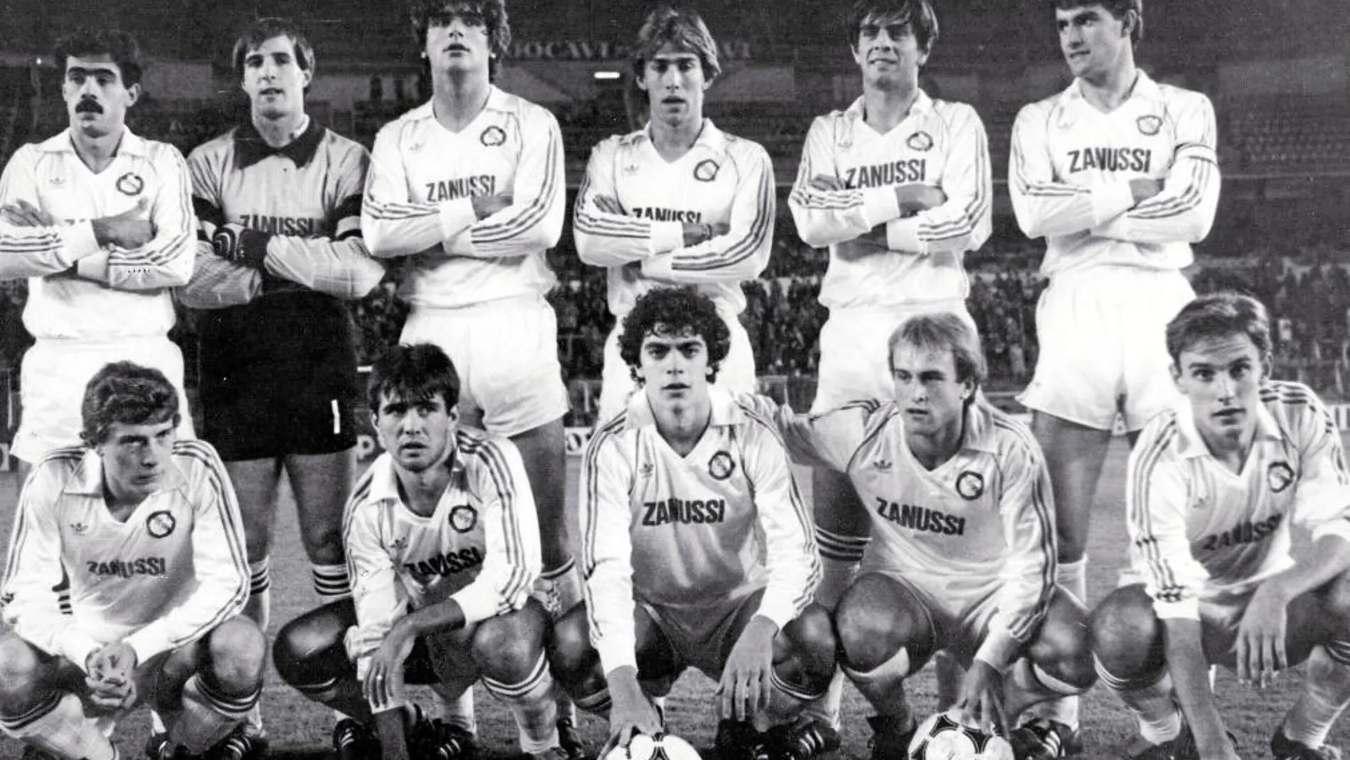 El once habitual del Castilla en la temporada en la que nació la denominada Quinta del Buitre