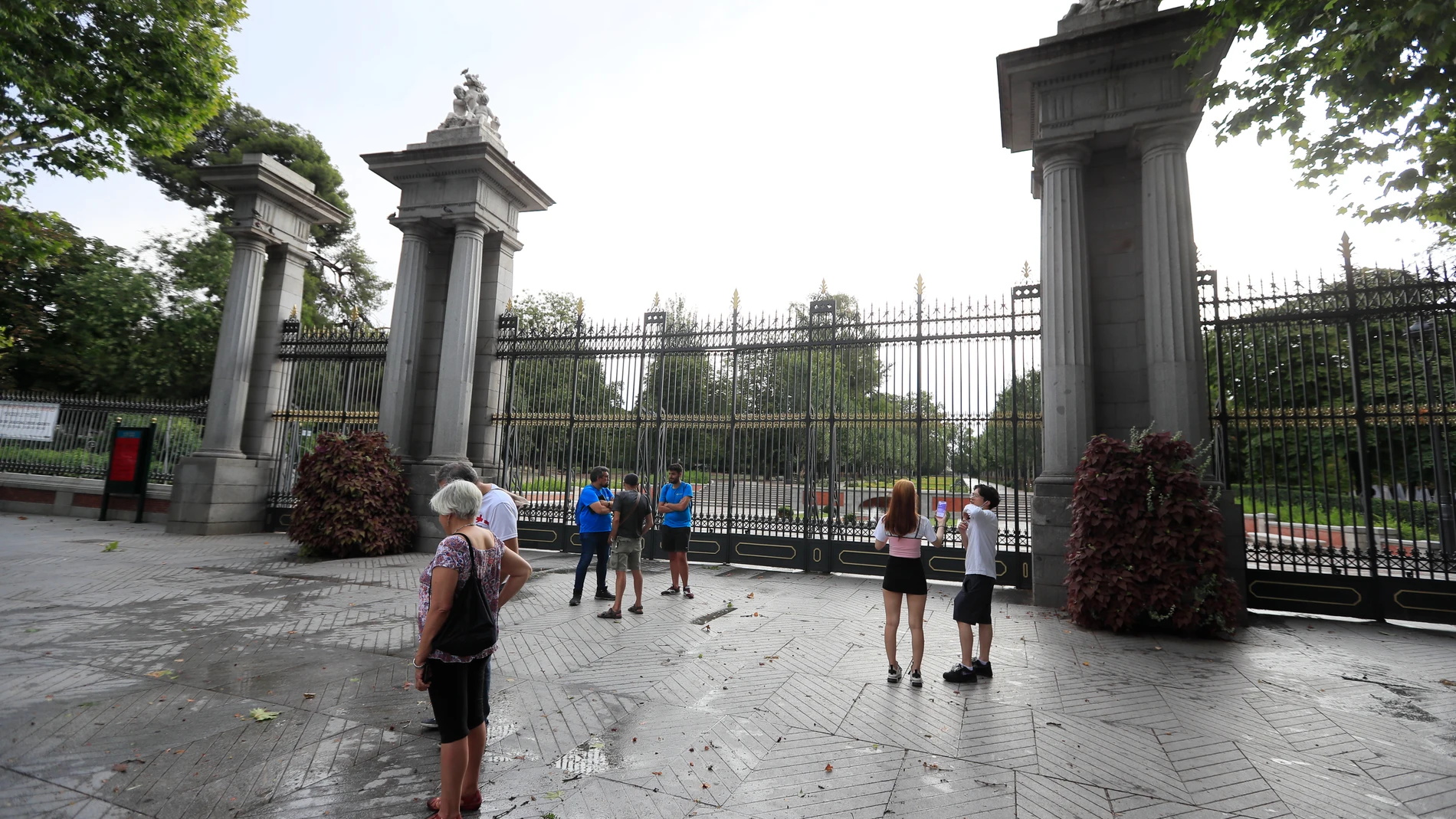 Imagen de la Puerta de la Independencia del madrileño Parque del Retiro