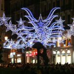 Alumbrado navideño en la capital