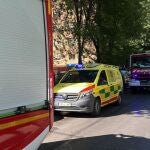 Dotaciones del Summa-112 y Bomberos de Móstoles