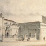Fachada antigua del convento de las Recogidas de Santa María Magdalena