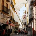 Varias personas caminan por el centro de Sevilla