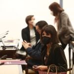 Martina Velarde, en primer término, sustituyó a Teresa Rodríguez a los mandos de Podemos Andalucía
