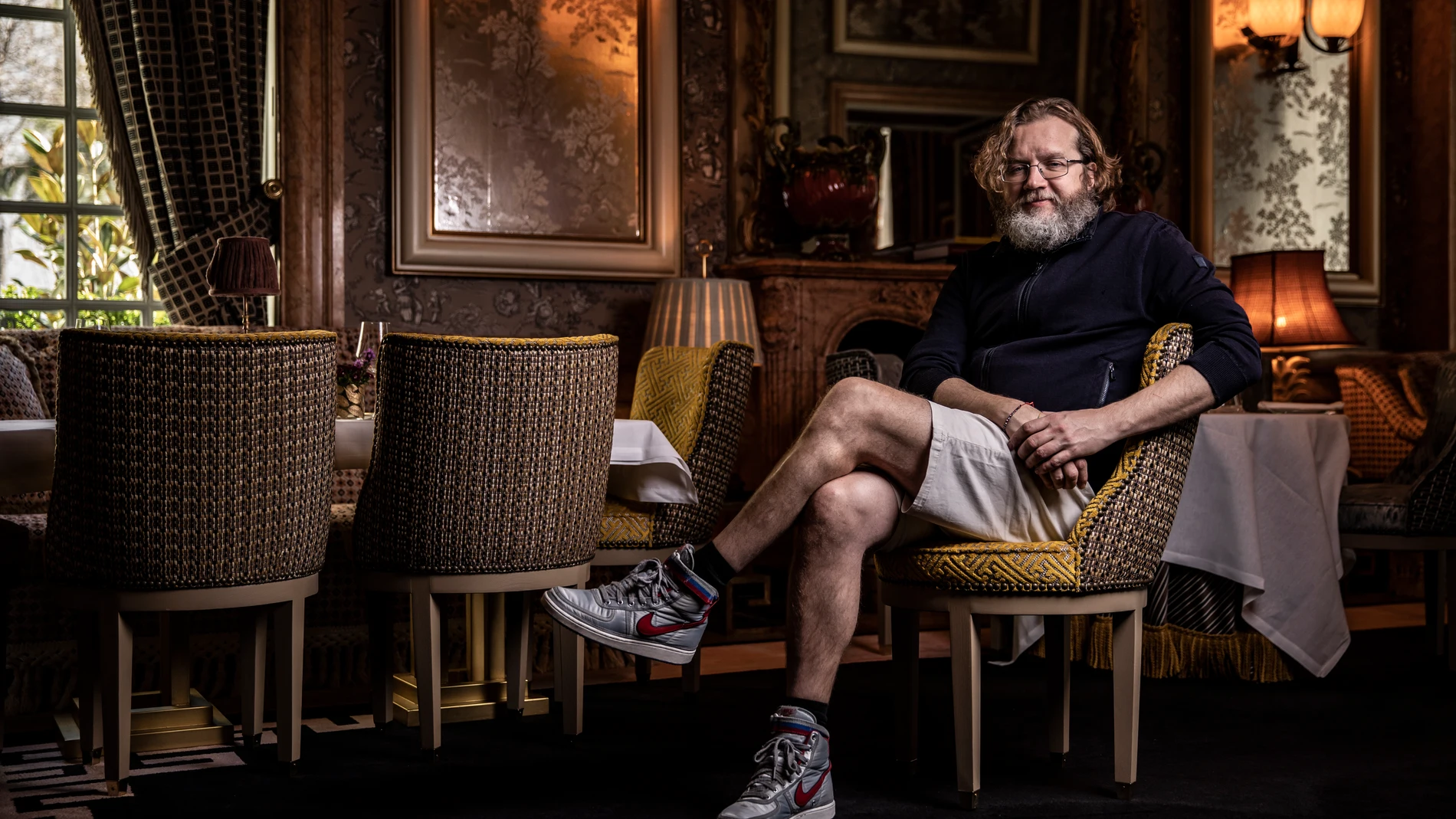 Rafa Peña, cocinero, en el restaurante del Hotel Santo Mauro