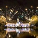 Fuegos artificiales en el Retiro
