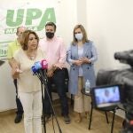 La secretaria general del PSOE de Andalucía, Susana Díaz, ha estado hoy en Vélez-Málaga