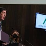 El vicepresidente de la Junta y consejero de Turismo, Justicia, Regeneración y Administración Local, Juan Marín