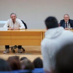 Josep Pedrerol en una charla en la Universidad Rey Juan Carlos.