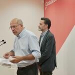 Francisco Igea y Edmundo Bal informan sobre la denuncia contra el presidente de las Cortes